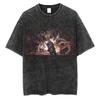Washed Anime Naruto Graphic Oversized T Shirt Men Women Streetwear Harajuku T-Shirt Heavy Cotton Female Male Short Sleeve Tshirt