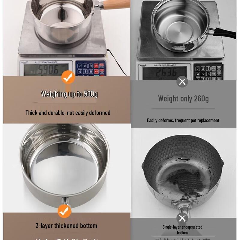 ASD 316L Stainless Steel Baby Food Milk Pot