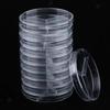 10Pcs Plastic Petri Dishes 35/60/75/90Mm, Cell Culture Dish Round Transparents For Lab, School Science, Samples Storage