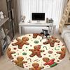 1pc Gingerbread Man Cookies Chair Carpet for Office, Non-slip, Soft and Durable Office Rug, Perfect for Office yy251227118