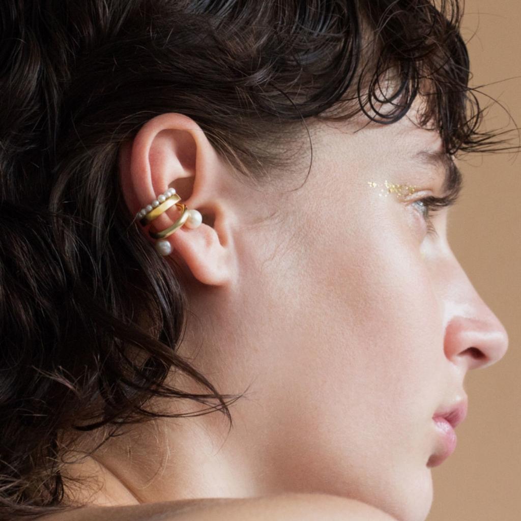 Simple Personality U-Shaped Double Pearl Ear Clips, Women'S Light Luxury Temperament Versatile Without Ear Piercings, Regardless Of Left And Right