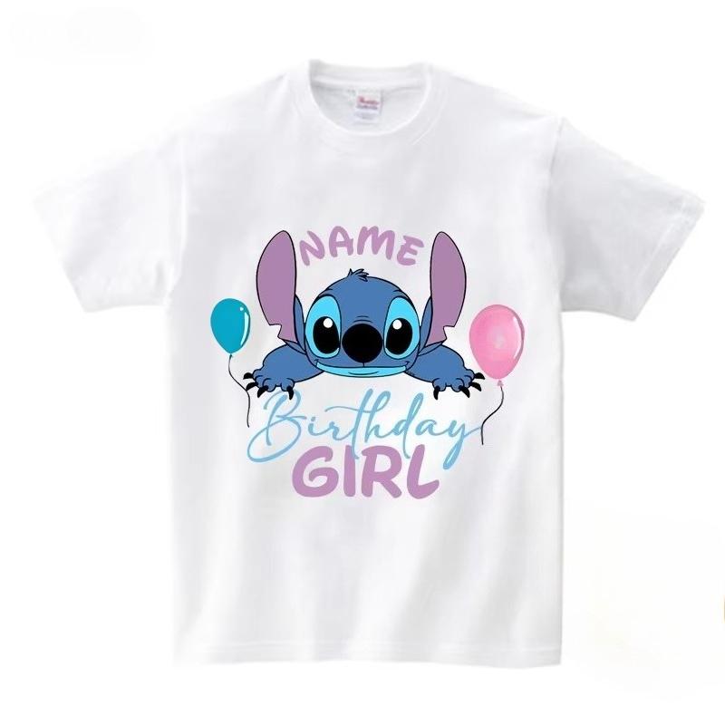 Birthday Girl Tshirt Family Matching Outfits Birthday Party T Shirt Kids Cotton Outfit Girl Birth T Shirt Clothes Loose