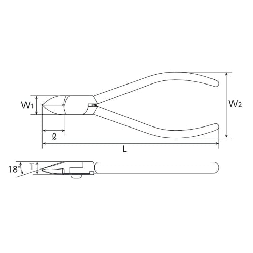 Kyoto Tool (KTC) Band Hold Nipper PNC-125