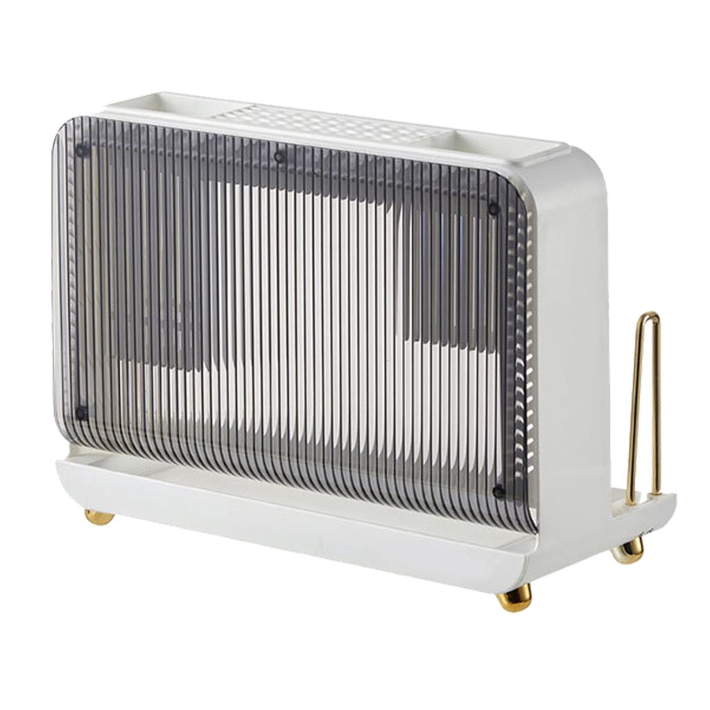 Utensil Holder for Kitchen Counter Anti Slip Utensil Drying Rack Multifunctional Chopsticks Spoons Forks