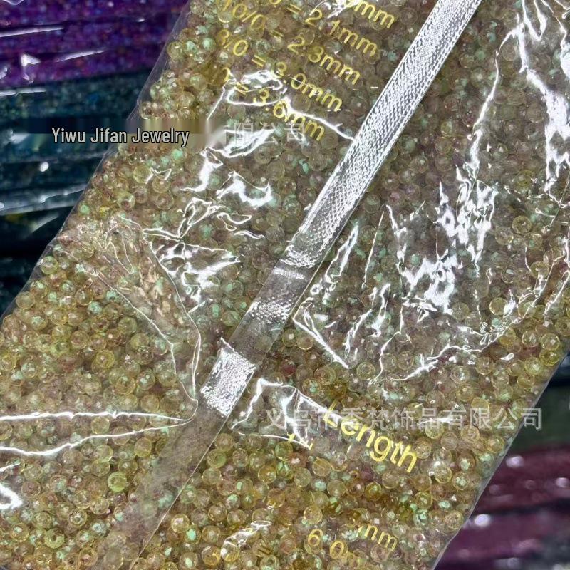 4mm Picasso Flat Crystal Beads for DIY Beading & Embroidery