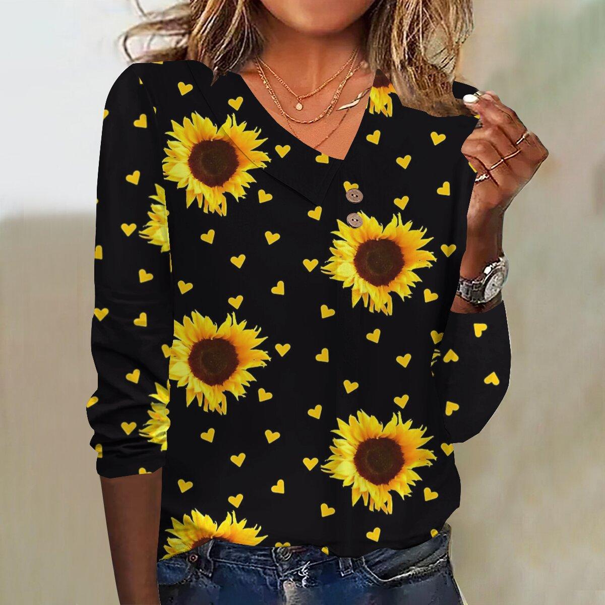 

2023 Осенний новый модный женский повседневный топ с рукавом 3/4 и принтом больших размеров