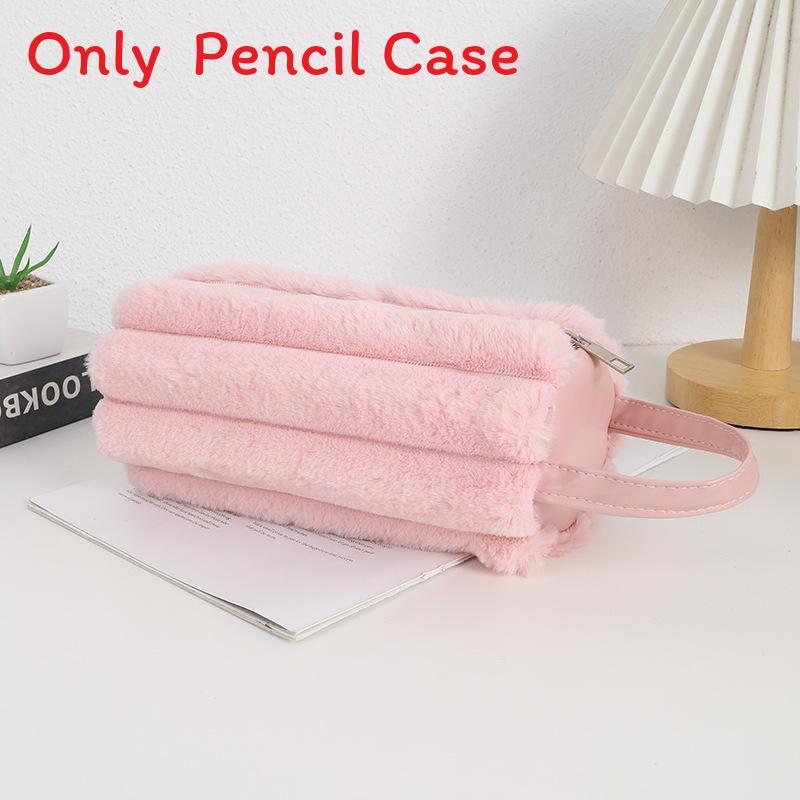 Japanese Plush Pencil Case With Large Capacity For Girls And Students