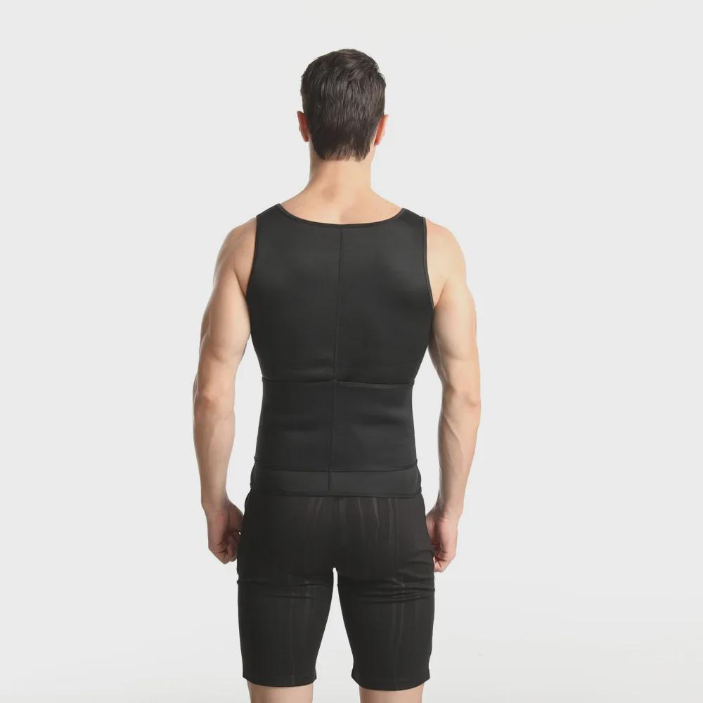 Schlankheitsweste für Herren: Zweireihiger Body Shaper & Sportkorsett zum Verstecken des Bierbauchs