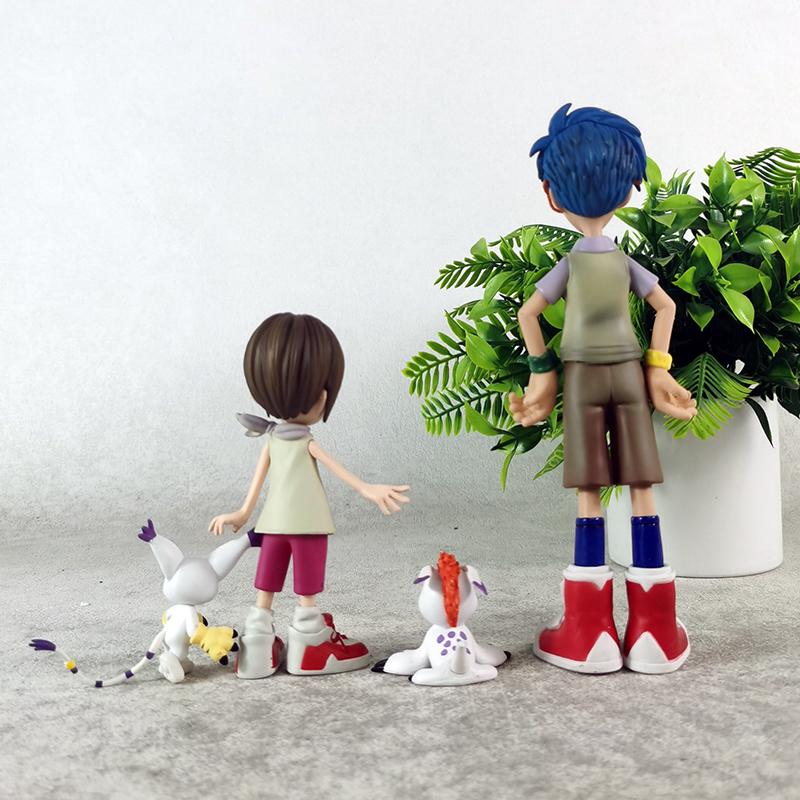 Anime Digimon Adventure Figure Yagami Hikari And Tailmon Action Figures Pvc Collection Model Children Gifts 5-12cm