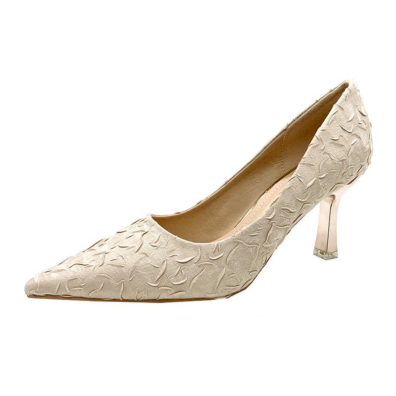 Printemps et été chaussures pour dames chaussures à talons aiguilles pointues chaussures décontractées à talons hauts