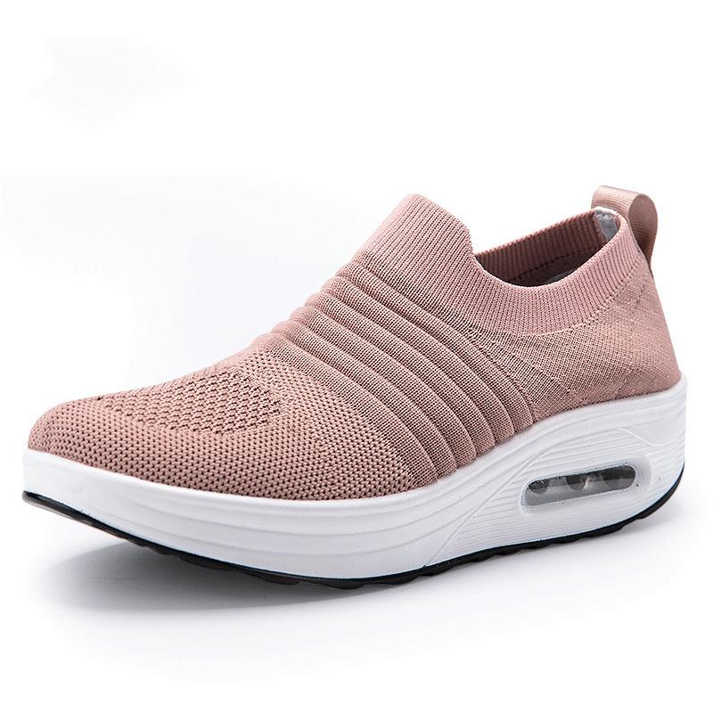Sports rocking shoes nurse shoes soft-soled square dancing shoes medium and old casual mother walking shoes