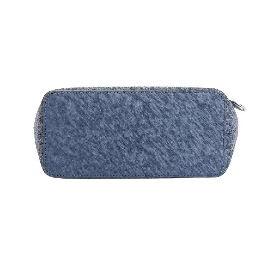 Michael Kors Jet Set Monogram Vintage Zipper Tote Bag Women Tote Bag Navy-Blue 35T9STVT0B-ADMIRAL