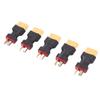 5PCS Male XT60 To Male T Plug Connector Adapter Secure Connection Easy Installation for RC Car LiPo Battery Charger