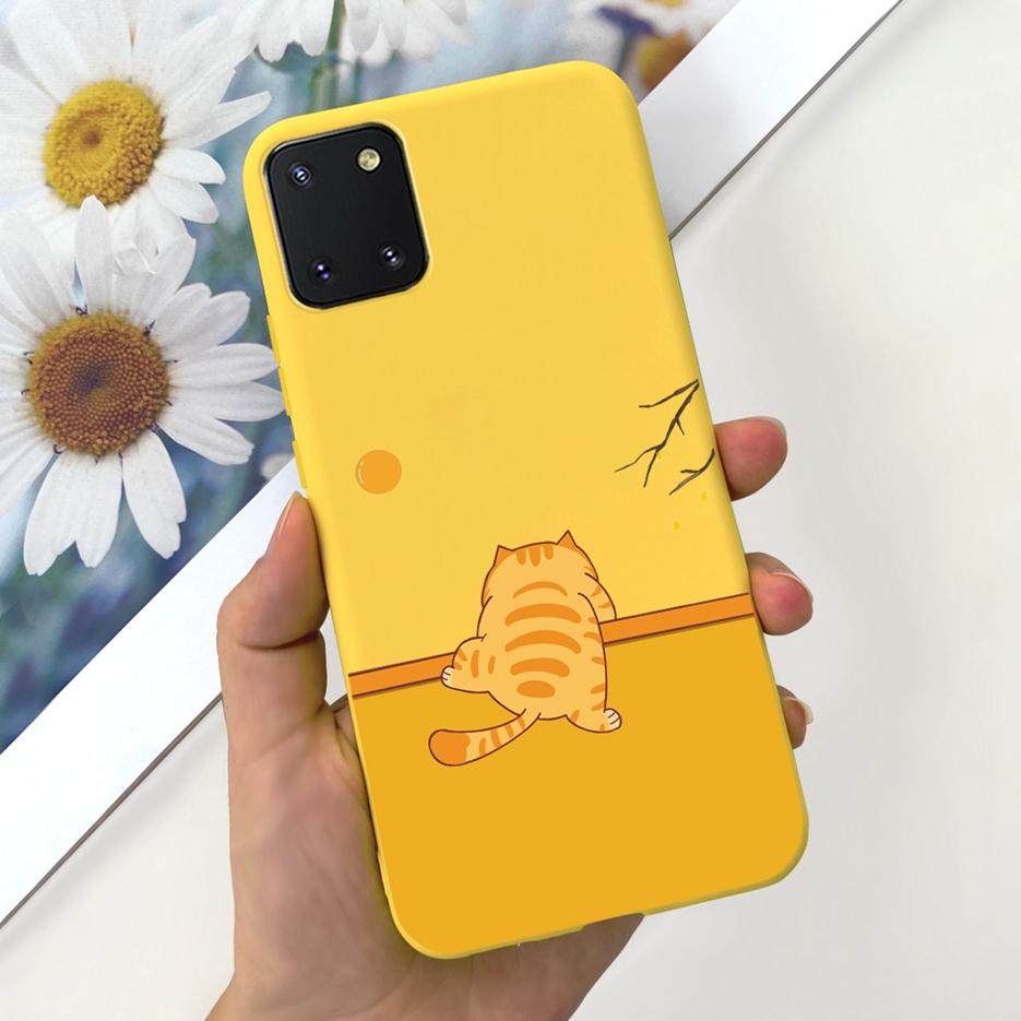 For Samsung Galaxy Note 10 Lite Case Cute Candy Painted Cover Soft TPU Phone Case For Samsung Note10 Lite Galaxy S10 Lite Bumper
