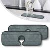 Kitchen Faucet Absorbent Mat Sink Splash Guard Microfiber Faucet Splash Catcher Countertop Protector With Button 2 Size Choose