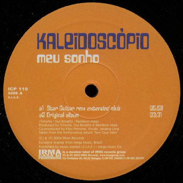 

12inch Record KALEIDOSCPIO Meu Sonho ICP119 Irma CasaDiPrim 2004 Italy Dance Electronica Used