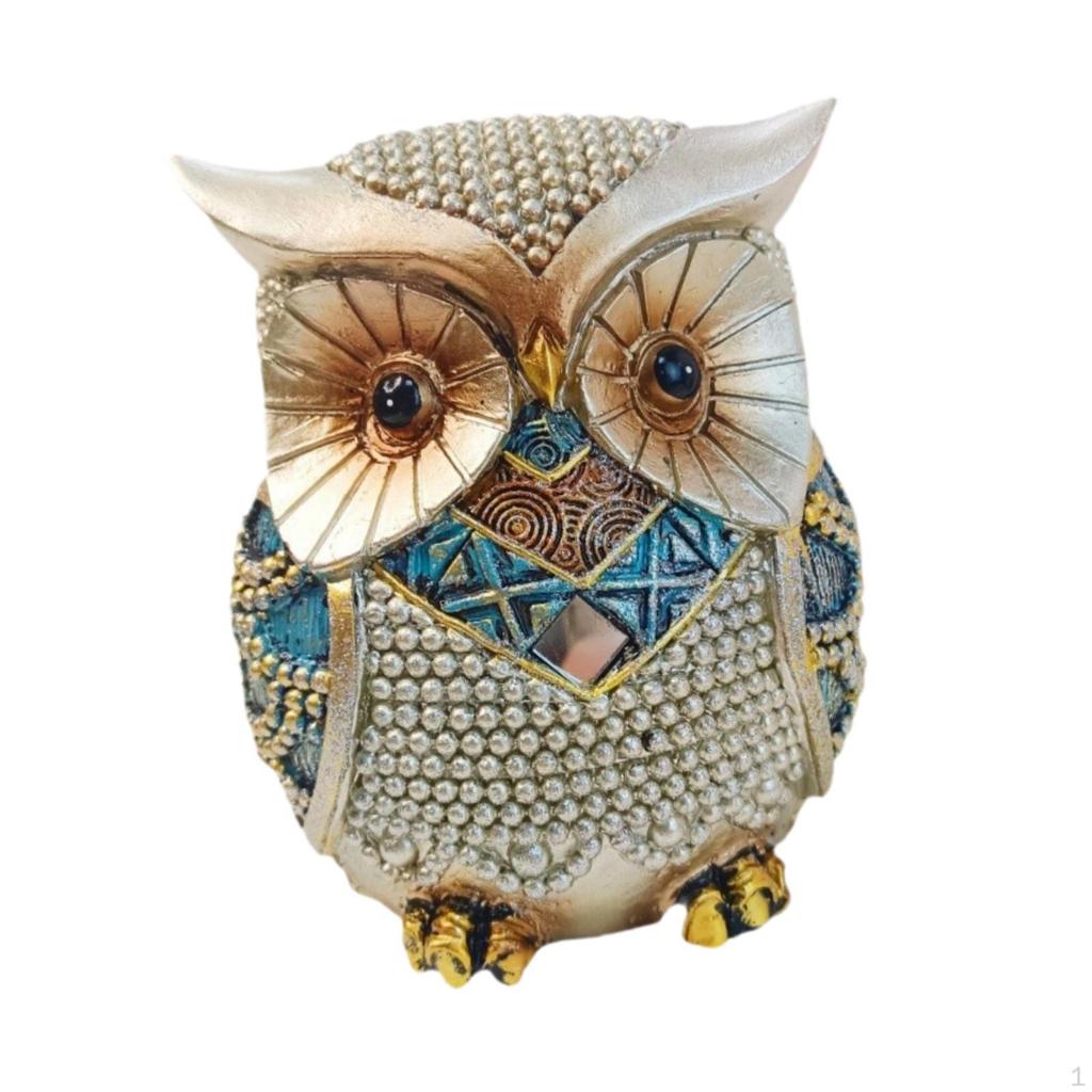 Collectible Owl Statue Miniature Figure for Desktop And Shelf Decor