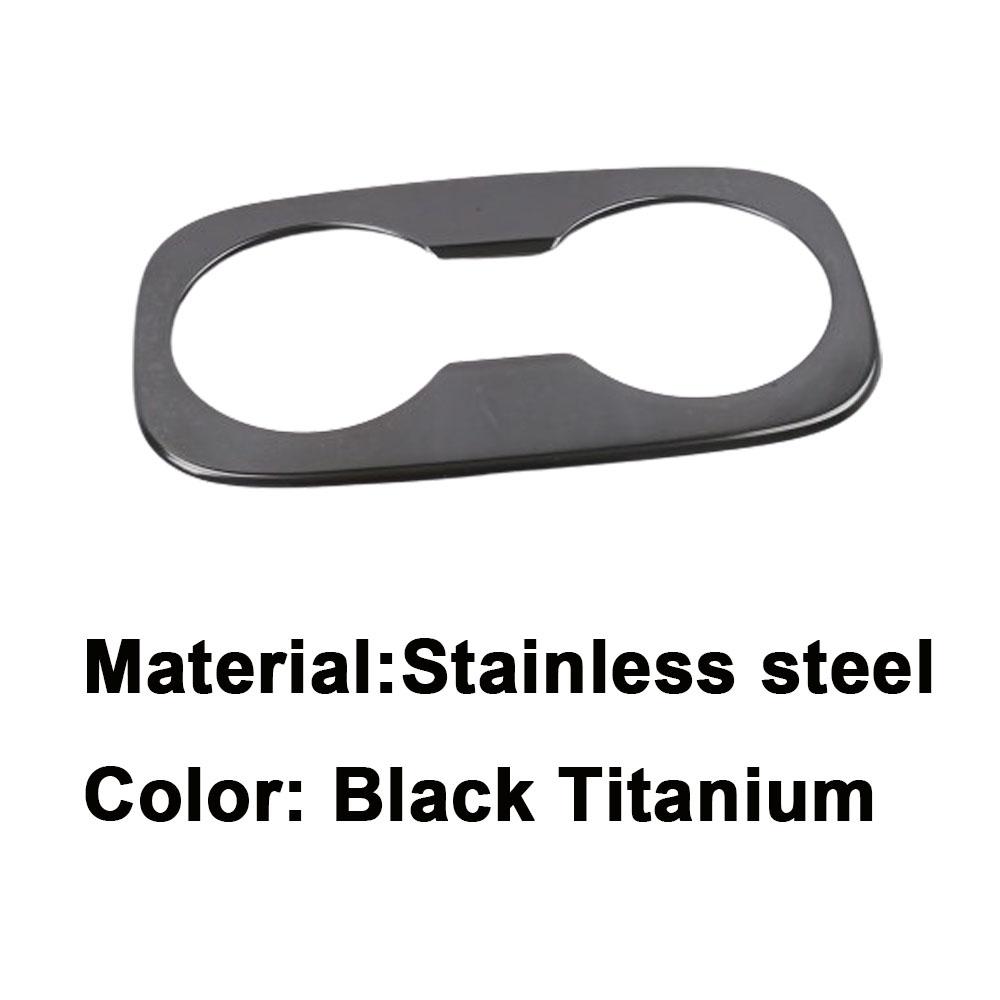 For Chevrolet Cruze Sedan 2017 2018    Rear Cup Holder Trim Frame Decoration Sticker Water Interior Accessories