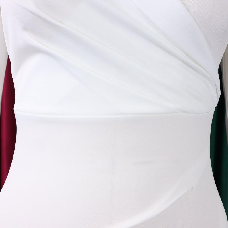 Plus Size Women Sexy Slim Fit V Neck Solid Color Bodycon Pencil Midi Dress