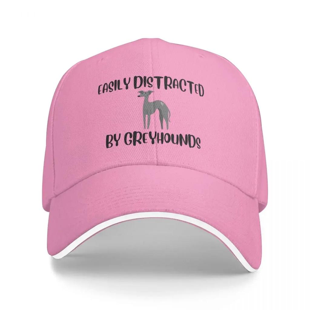 Easily Distracted By Greyhounds Baseball Cap hats for men fishing caps man Boy Womens