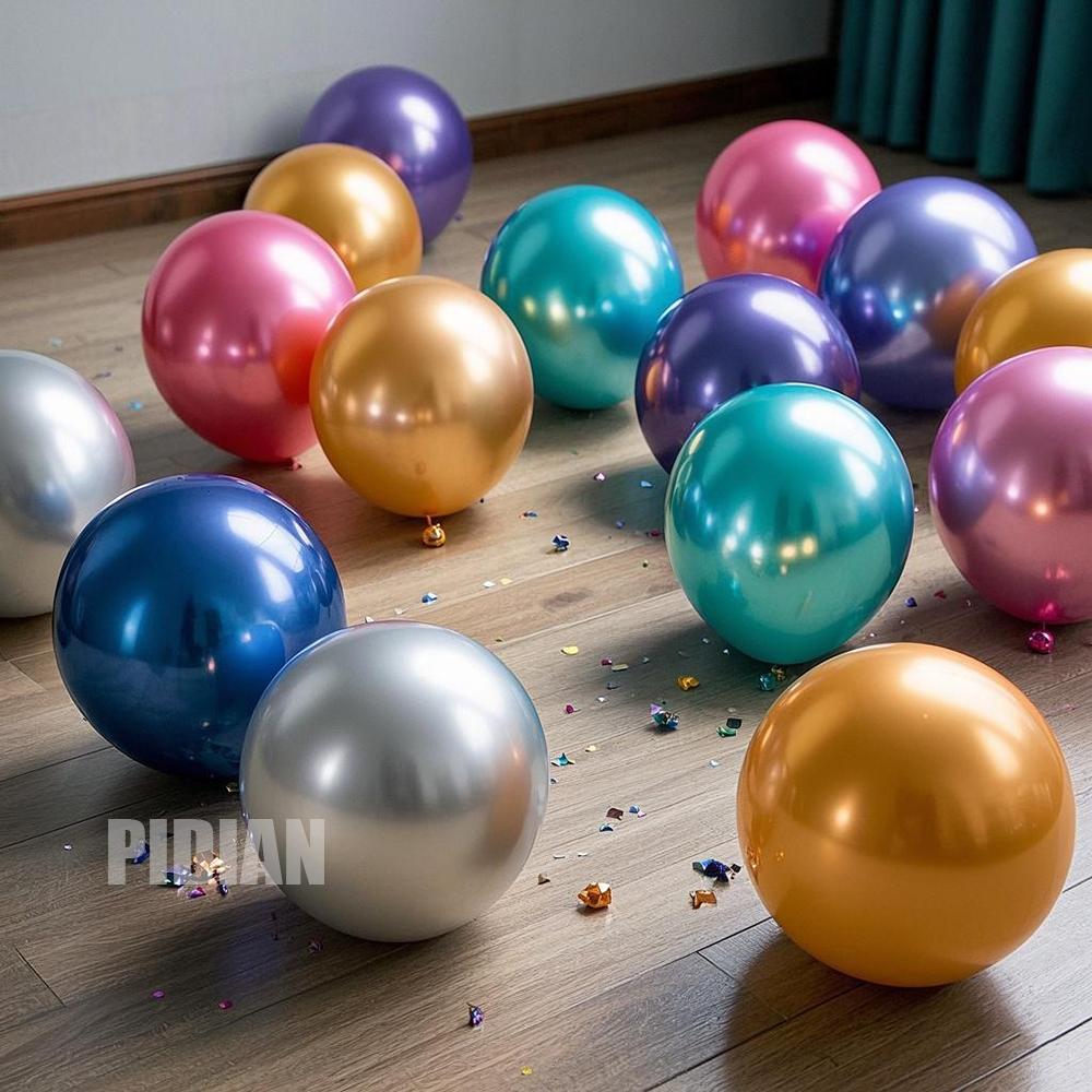 Metallic 20Pcs Balloon Decoration Wedding Christmas Valentine'S Day Anniversary New Year Scene Decor Helium Chrome Balloon