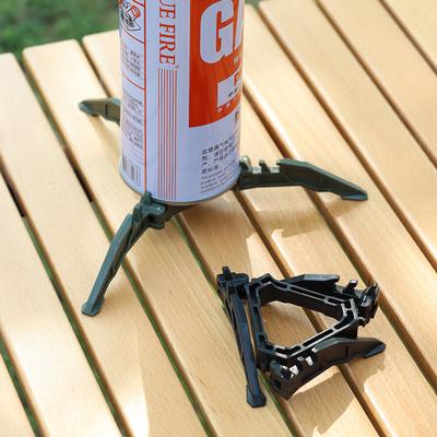 Portable Foldable Flat Gas Tank Tripod, Universal Stable Plastic Holder, Camping Outdoor Gas Canister Bracket Accessories