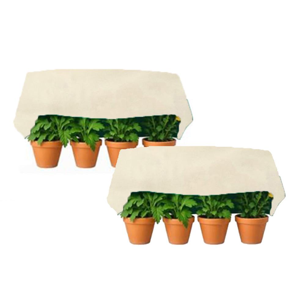 Cold weather protective cover for garden plants designed to guard against frost damage with a secure and fitting