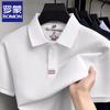 ROMON Men's Mulberry Silk Blend Polo Shirt