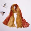 Twist Scarf Color Matching Women'S Scarf Contrasting Color Imitation Hand-Painted Printed Scarf