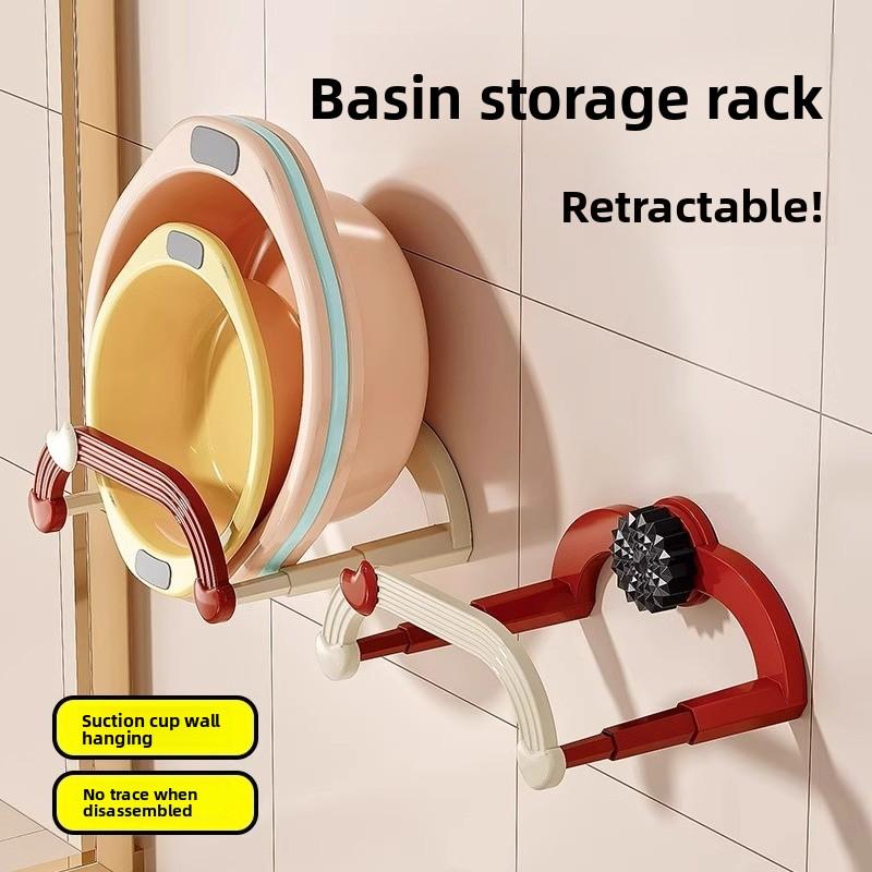1PCS Foldable Telescopic Bathroom Toilet Washbasin Rack Toilet Shelf Storage Rack