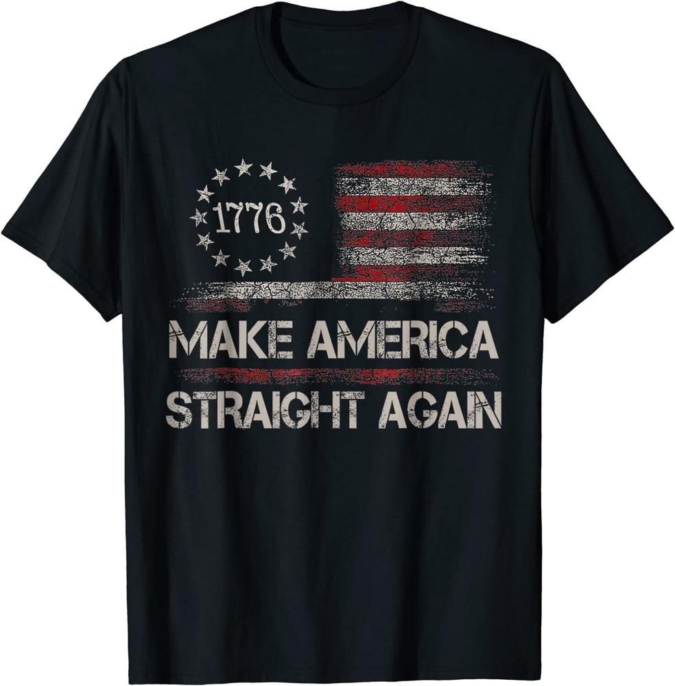 

MASA Shirt Make America Straight Again 4th Of July Vintage Unisex T-Shirt Unisex T-Shirt M