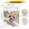 Disney Mickey and Minnie Mouse Barcelona Park Art Paint by Numbers Painting Art Kit Home Decor Gift