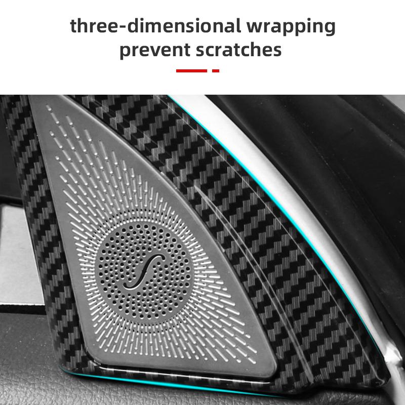 For Toyota Highlander XU70 Kluger Hybrid     2024 ABS Car A Pillar Triangle Audio Stereo Speaker Bezel Cover
