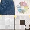 8/9/24/32Pcs Sashiko Embroidery Templates Reusable Pet Sewing Stencils Diy Embroidery Patterns Geometric Line Quilting Template