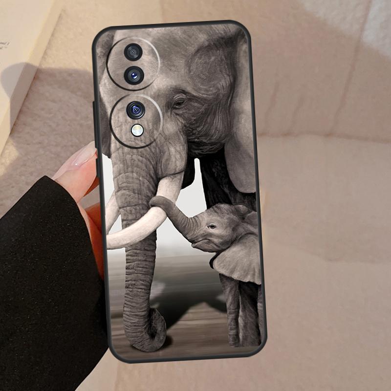 Elephant Baby Nature For Honor Magic 7 6 5 Lite V5 Case For Honor 400 Pro 200 50 70 90 X8a X8b X9a X9b X9c Cover