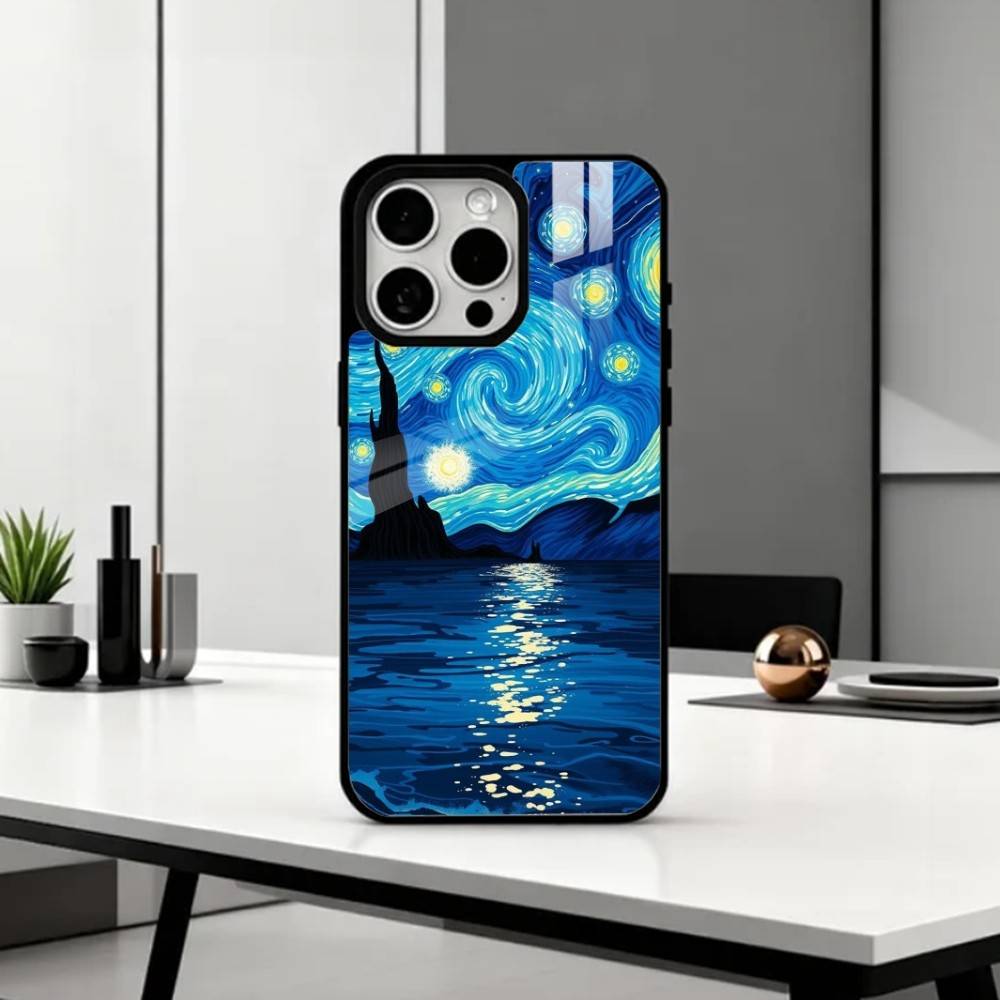 V-Van G-Gogh The Starry Night   Phone Case For iPhone17,16,15,14,13,12,11 Plus,Pro Max Magnetic For Magsafe Wireless Charging