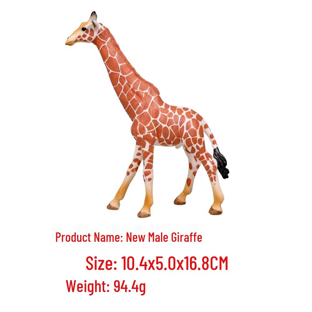 PVC Giraffe Simulation Model: Wild Animal Toy for Early Education