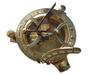 Vintage Brass Compass Sundial with Sheesham Wooden Box