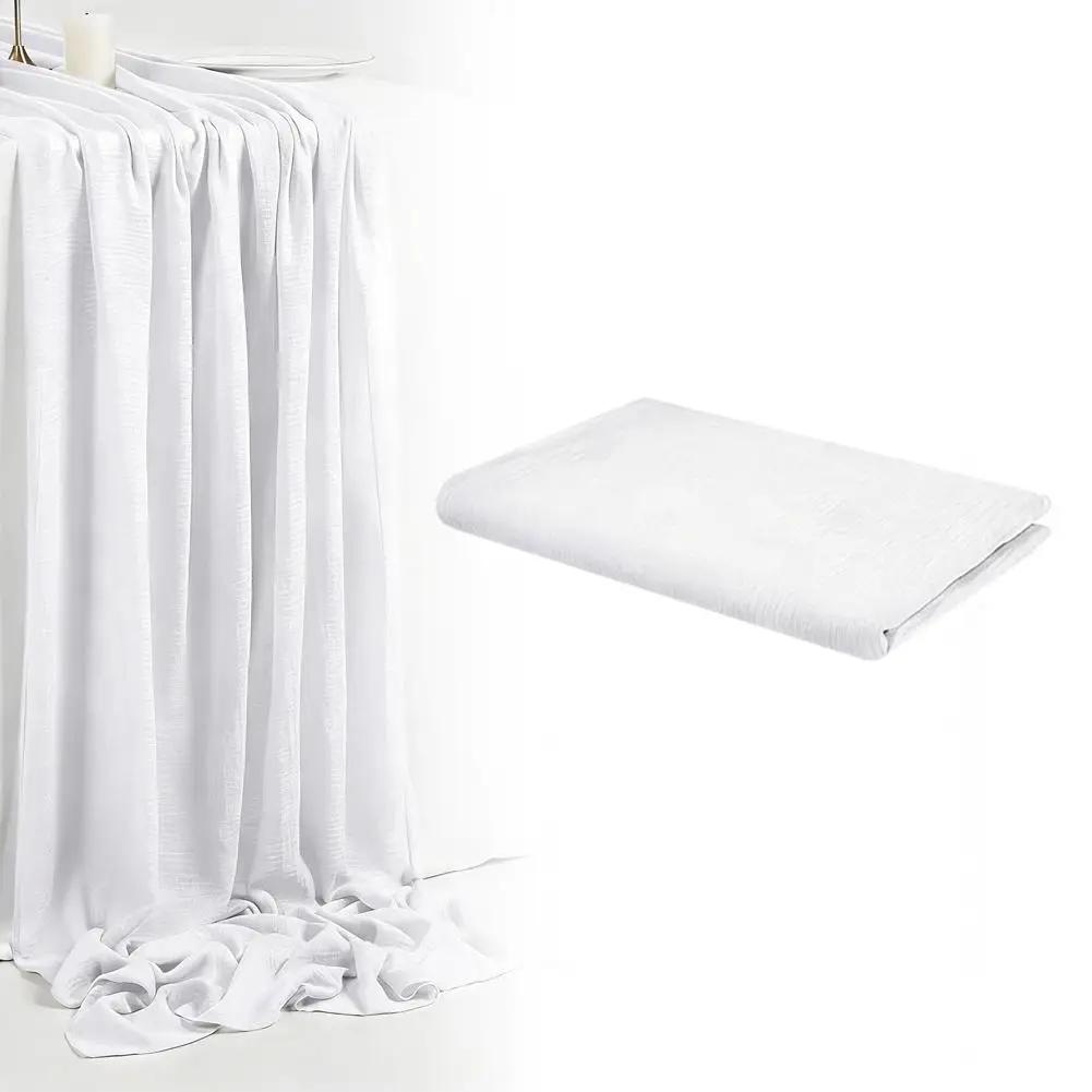 Table Runner Luxury Sheer For Wedding Arch Overlay Draping Decoration Birthday & Boho Party Table Decor Christmas Decoratio C8T0