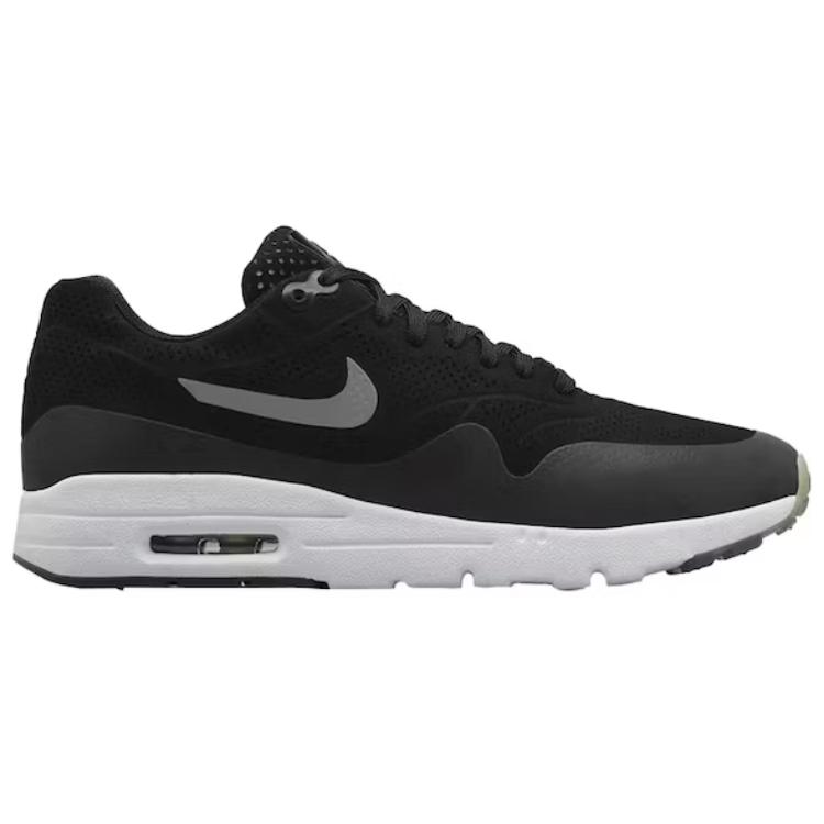 Nike Air Max 1 Ultra Moire Black Women Sneakers Metallic-Silver White 704995-001