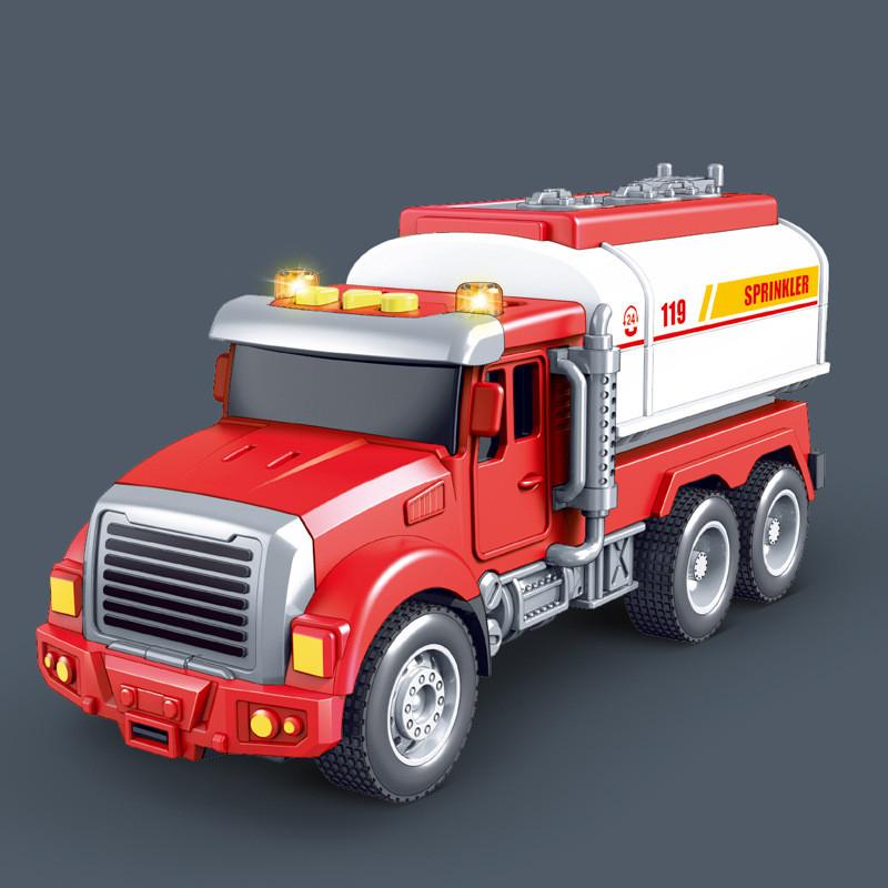 Multifunction Truck Mixer Inertia Vehicle Toy Sound Story Features Children Play