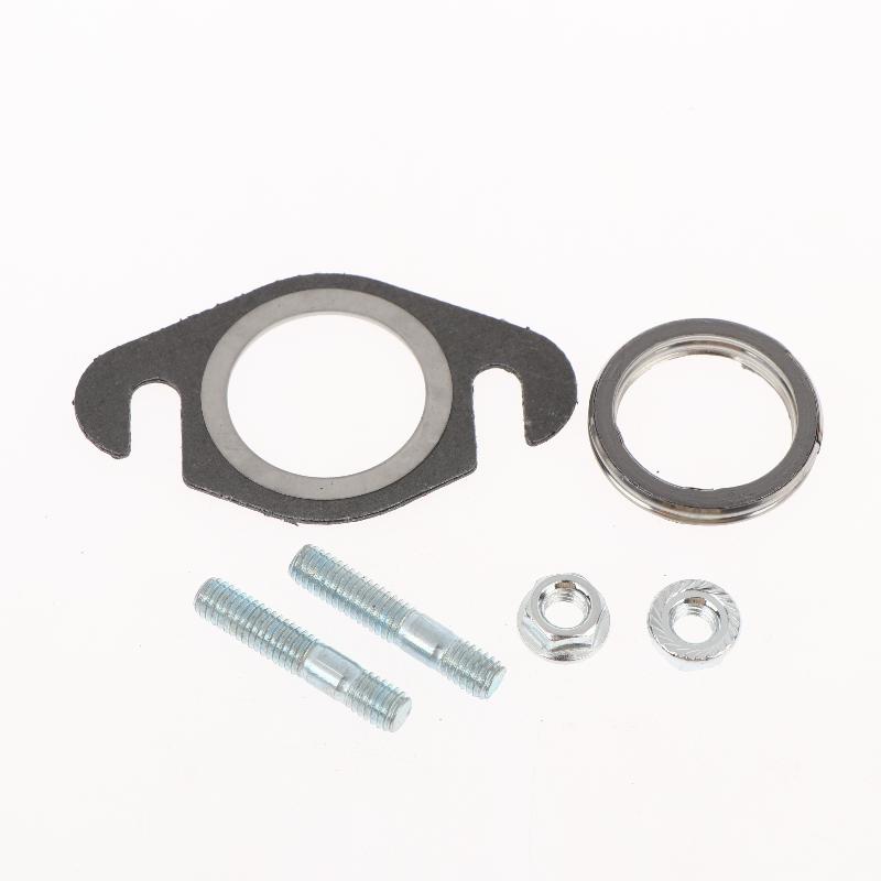 50cc Auspuff Dichtungssatz Doppelstanzung mit Befestigungsschrauben für 2T Roller Moped ATV Reparatur Zubehör
