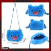 Cute Ugly Monster Plush Crossbody Bag Big Head Furry Shoulder Purse Funny Gift