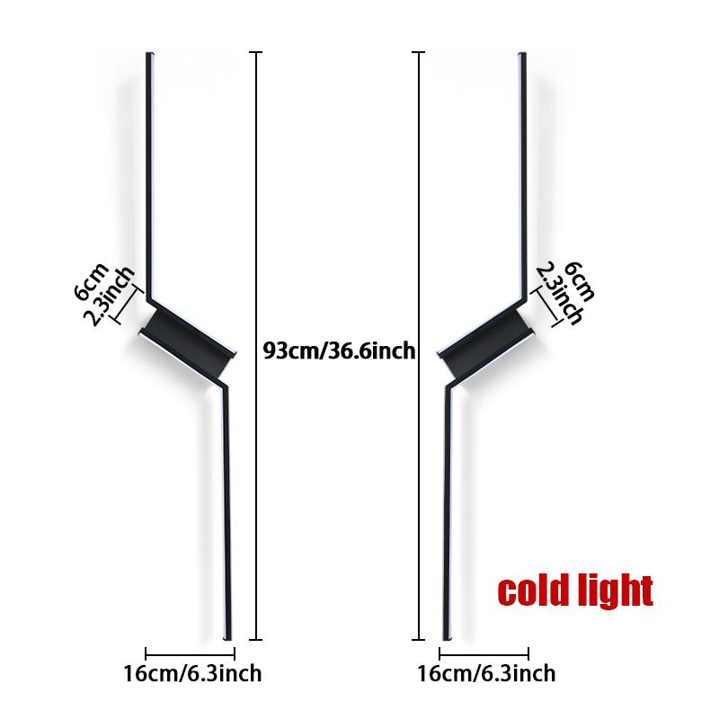 Hockey Interior Wall Light Remote Control LED Wall Lamp Bedroom Decoration Modern Indoor Lighting Lamps 53CM 73CM 93CM LED Light