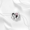 Ahthen Copper Bead Loving Cat Hugging Each Other Charm Fit Snake Chain Bracelets Necklaces for Women Jewellery Making