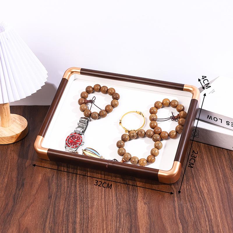 Spot Walnut Jewelry Display Tray Retro Jewelry Display Tray Jewelry Bracelet Necklace Counter Display Props