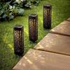 Cross-border Outdoor Solar LED Lawn Lamp with Round Corner Design for Courtyard or Garden.