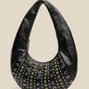 Women's Bag, European and American Punk Style Heavy Industry Rivet Hand-held Shoulder Bag, New Large Capacity Women's Armpit Bag
