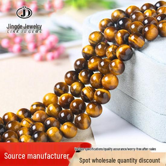 Jingde Transparent Morganite Round Beads - Candy Color Crystal DIY Jewelry Accessories