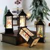Wind Lights Christmas Style Cartoon Santa Claus/Snowman Model Create Atmosphere Hanging Xmas Lanterns
